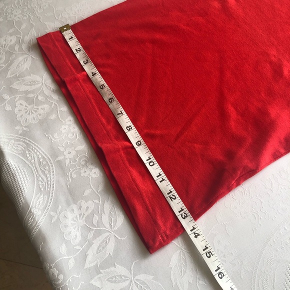 Lacoste Girls Size 38 (6) (XS-S) Red V-Neck T-Shirt Short Sleeves Logo Casual - Picture 9 of 15